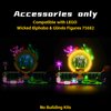 BrickBling LED Lighting Kit Compatible with Lego Wicked Elphaba & Glinda Figures, Creative Light Compatible with Lego 75682-No Building Kit