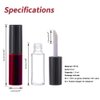 YITOU 50PCS Mini Empty Lipgloss Tube 1.8ml, Refillable Containers Cosmetic Tube Lip gloss Line Lipstick Bottle for Homemade Lip Glaze Kit Liquid Foundation Sample Sizes Cute Bulk Wholesale(0.13oz)