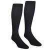 NuVein Men's Compression Socks, 15-20 mmHg Support, Dress Trouser Style, Over Calf Knee High, Black, Medium