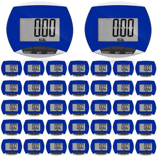 Weewooday 16 Pcs Pedometer for Walking Steps and Miles Simple Step Counter Clip on for Walking with Digital Display Portable Tracker Pocket Pedometer Bulk for Men Women Adults Seniors