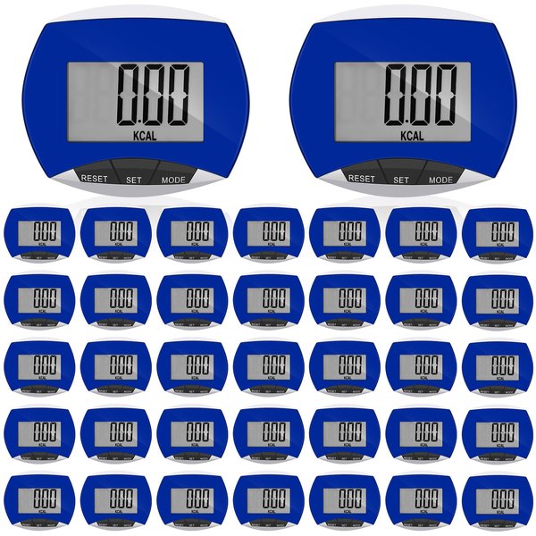 Weewooday 16 Pcs Pedometer for Walking Steps and Miles Simple Step Counter Clip on for Walking with Digital Display Portable Tracker Pocket Pedometer Bulk for Men Women Adults Seniors