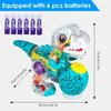 ZHFUYS Light-up Transparent Dinosaur Toy for Kids, Moving Dinosaur Toy with Colorful Gears, STEM Toys for Toddlers,Birthday Gifts Idea for Kids