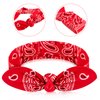 Hicarer 2 Pcs Head Scarf for Women Retro 1940s Head Scarf Halloween Dress Up Bandana Headbands Vintage Rabbit Ear Hairband Girl Hair Accessories