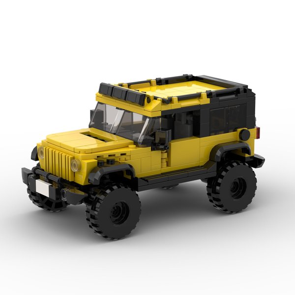 BeeEtMoc 405PCS MOC Speed Champions Racing Car Sports Model Garage Sets Building Blocks Famous Racers City Vehicle Technique DIY Bricks Puzzle Yellow SUV Children's Toy(D010203)