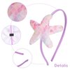 Geosoo Starfish Headband Laser Mermaid Hair Band for Women Girls Lavender Glitter Sea Star Hairbands Head Wear Gifts Birthday Baby Shower Cosplay Party Hair Accessories Decoration