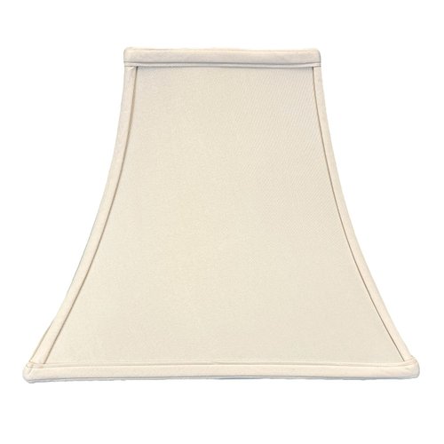 Royal Designs Square Bell Lamp Shade, Beige, 5" x 10" x 9"