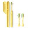 Philips Sonicare One Toothbrush, Electric Battery Powered Toothbrush with Sleek Travel Case and 2pk Toothbrush Heads - Mango Yellow, HY1100-02