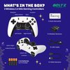 Boltz Retro Stick Gaming Stick – Retro Gaming Console with 40,000+ Classic Video Games, 9 Emulators, 256GB Storage, Plug & Play 4K HDMI Output, Includes 2 Wireless 2.4GHz Controllers