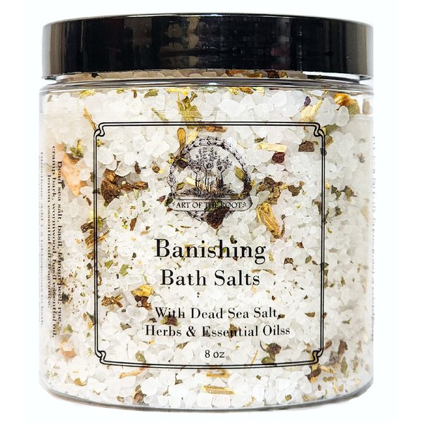Banishing Herbal Bath Salts 8 oz Hoodoo Voodoo Wicca Pagan