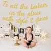 Sursurprise Hip Hop 1st Birthday Party Decorations To all the babies in the place with style and grace Banner for Notorious One The Big One Biggie First Birthday Party Supplies