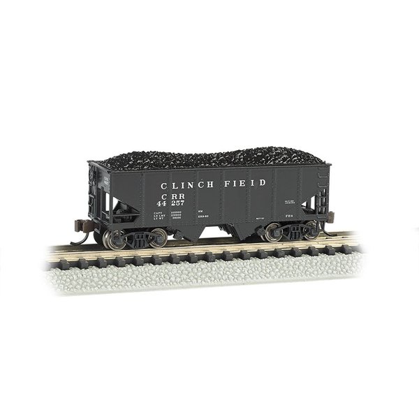 Bachmann Industries USRA 55-Ton 2-Bay Hopper Clinchfield Train Car, N Scale