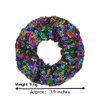 PNEIFON 4Pack Hair Scrunchies, Sequin Scrunchies Elastic Stretch Sparkly Glitter Fashion Scrunchie Hair Tie Ponytail Holders Bun Cover for Girls and Women (style1)