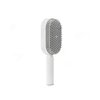 Self-Cleaning Hair Brush - 3D Air Cushion Massager, Airbag Massage Comb, Shaping Comb, Massage Brush, Anti-Static - Unisex, Suitable for All Hair Types (White)