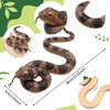 Hsxfl Realistic Fake Snakes Toy Soft Rubber Snake Realistic Keep Birds and Squirrels Away, Rattlesnake Toys for Garden Gift April Fools' Day Party Favors or Halloween Decoration Props (2 Pieces)
