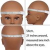 NEWSHAIR 21 Inch Bald Mannequin Head with Eyelash Female Wig Head Professional Cosmetology for Wig Making and Display Hat Helmet Glasses or Masks Display Head Model with Free T-Pins (Dark Brown)