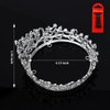 YARIEW Small Silver Crystal Crown for Little Girls Flower Bouquets Accessories Rhinestones Wedding Cake Topper Birthday Crown for Kids Cake Decorations Bridal Costume Cosplay Hair Accessories Gifts