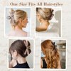 Auseibeely 6 PCS Bow Clips, Big Bow Knot Hair Clips, Silky Satin Bow Hair Clips for Women Girls, Non Slip Bow Claw Clips for Thin Thick Hair, Hair Claw Clips with Bows, Ideal Gifts for Wedding Bridesm