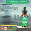Cortisol Supplements for Women & Men, Cortisol Calm Detox Manager Reducer w. Magnesium Ksm-66 Ashwagandha L-Theanine Vitmain D3 K2 B6, Cortisol Liquid Drop for Recess Mood & Hormone Balance, Lemonade
