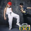 YAROMO 13 Pieces 80s 90s Party Decorations, 90s Hip Hop Costume Kit Rapper Accessories Includes Inflatable Boom Box Bucket Hat Gold Chain Ring