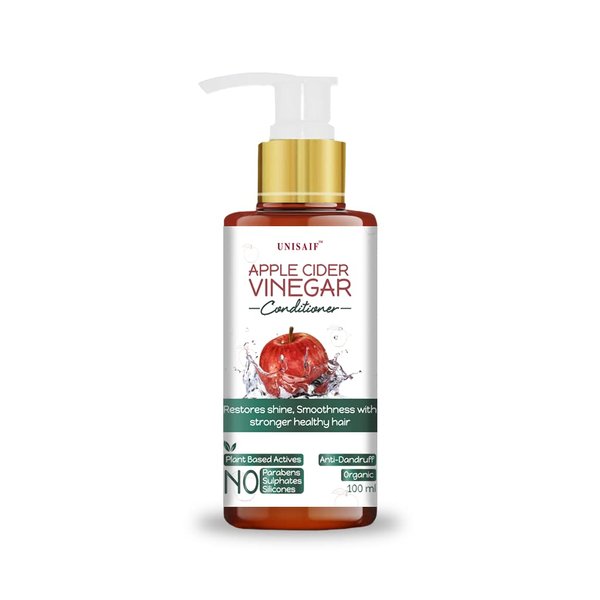 Unisaif Apple Cider Vinegar Hair Conditioner - Deep Conditioner for Dry Damaged Hair Daily Clarifying & Soothing Conditioner Deep Moisturize for High Shine and Healthy Hair 100ml