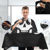 visesunny Barber Cape Calico Jack Pirate Flag Leather Texture Polyester Hair Cutting Salon Cape Apron Anti-Static Haircut Water-Resistant Shaving Cloth Beard Shaving Bib Hairdressing Cape