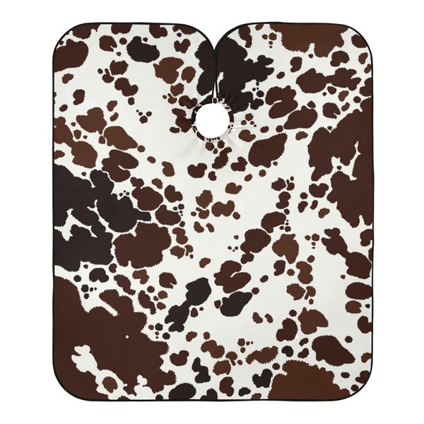 Kigai Cow Print Hair Cutting Cape, Waterproof Barber Cape Salon Cutting Cape with Adjustable Snap Closure for Men Women, 55 x 65 Inch