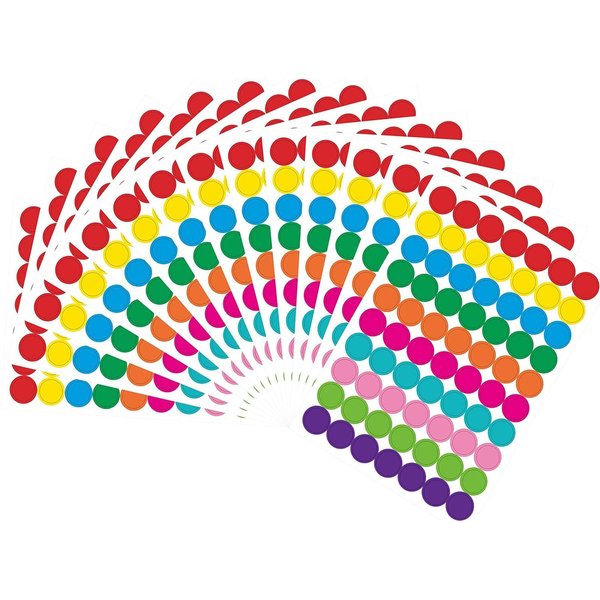 PARLAIM 1050 PCS Color Coding Labels Circle Dot Stickers,10 Color Style Colorful Coding Label Sticker for Office,Student Classroom