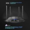 Tenda AC1200 Smart WiFi Router, High Speed Dual Band Wireless Internet Router with Smart APP, 4 x 100 Mbps Fast Ethernet Ports, Supports Guest WiFi, Access Point Mode, IPv6 and Parental Controls(AC6)