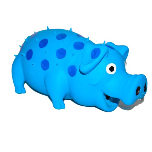 VIMIGOO Latex Grunting Pig Sound Play Dog Toy,Spueaky Dog Toy, Squeeze Pig Toy for Dogs,Pig Dog Toy That Oinks,Pig Dog Toy 8"