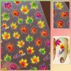 IDDFEVE Embossed Fall Nail Art Stickers, 5D Thanksgiving Day Nail Decals, Self-Adhesive Maple for DIY Autumn Nail Supplies Decoration(5 Sheets)