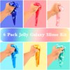 Galaxy Slime Kit Jelly Cubes 6 Pack,Birthday Gifts for Kids,Party Favor for Girls & Boys,Non Sticky,Super Soft Sludge Toy