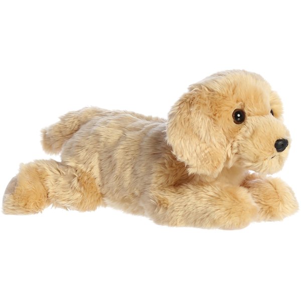 Aurora® Adorable Flopsie™ Goldie™ Stuffed Animal - Playful Ease - Timeless Companions - Brown 12 Inches