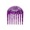 Foretic Handmade Bright Violet Wide Tooth Comb for curly hair.Small Wide Tooth Comb for Long and short Hair Detangler Comb For Wet and Dry. Professional hair cutting combs-3.14Inch