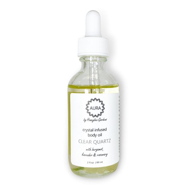 Crystal Infused Body Oil, 2 fl. oz., Clear Quartz