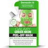 DERMACTIN Galaxy Green Neon Peel Off Facial Mask with Avocado and Centella Asiatica 1.76 oz. - Exfoliating Face Mask Peel Off