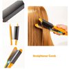 Flat Iron Comb Attachment Clip On, Comb Attachment For Flat Iron The Grip Comb For Flat Iron, Hot Comb For Women Hair, Hair Straightener Hair Straightening Comb, Pressing Combs For Black Hair（Black）