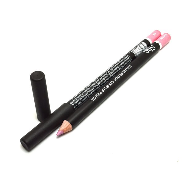 She Makeup 2pcs x WP09 Baby Pink WaterProof Eye & Lip Liner Pencil Eyeliner Lipliner 0.04 oz / 1.2g + Zipper Bag