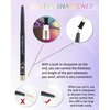 Colored Glitter Eyeliner Pencil, Chameleon Matte Metallic Eyeliner Pen Eyeshadow, Pink Shimmer Retractable Eyeliner Waterproof Smudge-proof, Highlighter Gel Eye Liner with Sharpener Gift for Women-02