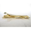 3 inch gold wavy mesh alligator hair clip barrette