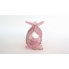 Generic Light mauve pink and gold color splatter paint hair claw clip