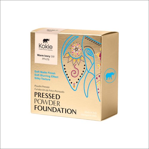 Kokie Cosmetics Pressed Powder Foundation (Warm Ivory, 5W)