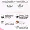 Ardell False Eyelashes Baby Demi Wispies Free Mini DUO Adhesive Black Short Length Light Volume Criss-Cross Feathering Curl Lashes Invisiband Comfortable Lashes Vegan-Friendly Cruelty-Free
