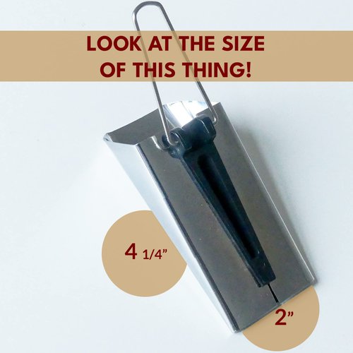 Madam Sew XL Bias Tape Maker, 50mm Single and Double Fold Bias Tape Binding Tool for Quilting Makes Coordinating Quilt Seam Binding – Transform Any Fabric into Quilt Binding Bias Tape for Sewing