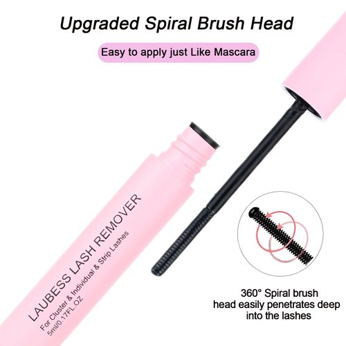 Lash Remover for Cluster Lashes 5ml LAUBESS LASH Remover for Lash Extensions at Home Lash Clusters DIY Eyelash Extension Remover DIY Lash Extension Remover Adhesive