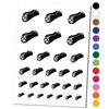 Cannoli Italian Dessert Temporary Tattoo Water Resistant Fake Body Art Set Collection - Brown (One Sheet)