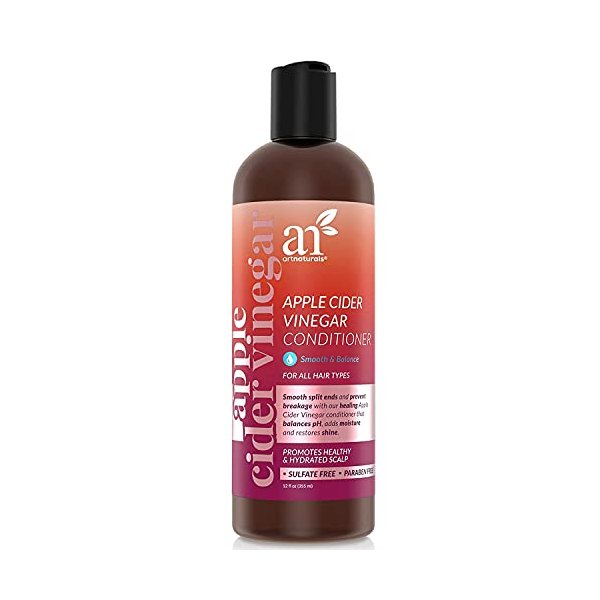 Artnaturals Apple Cider Vinegar Conditioner – (12 Fl Oz / 355ml) – for All Hair Types - Plant Base Blend - Coconut Oil and Vitamin E for Split Ends, Shine, Stronger and Smoother