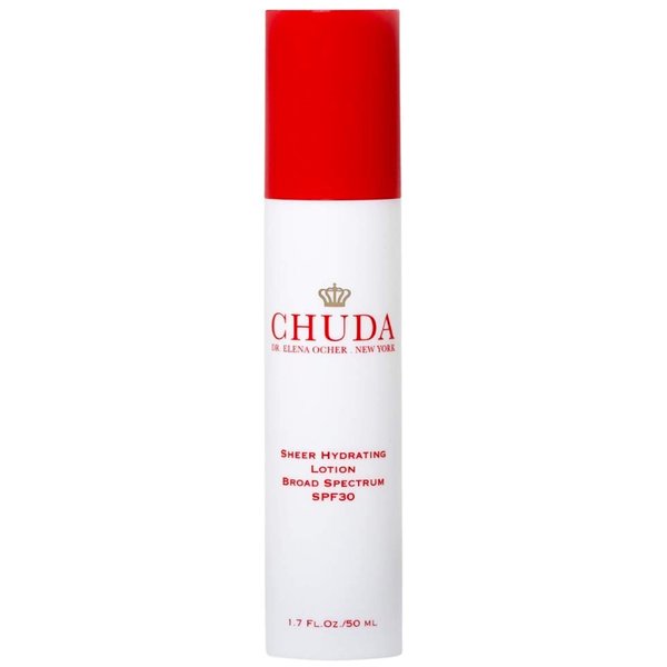 Chuda Sheer Hydrating Lotion Broad Spectrum SPF 30 – Sunscreen Face Moisturizer Cream – Vitamin-Rich Daily Moisturizer SPF – Sheer and Invisible Cover - Ideal for Dry, Sensitive Skin – 50ml