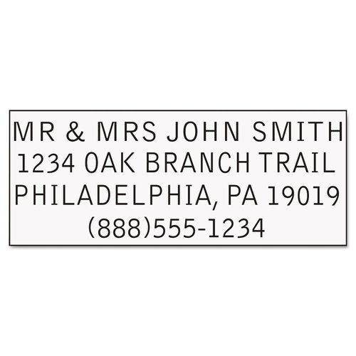 Trodat Printy Economy Self-Inking Do It Yourself, Customizable Message or Address Stamp, Impression Size: 3/4 x 1-7/8 Inches, Black (5915) (USS5915)