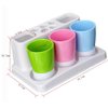 Eslite Toothbrush Toothpaste Holder Stand for Bathroom Storage Organizer