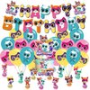 Super Cats Birthday Decorations, Super Cats Party Supplies Include Happy Birthday Banner, Cake Topper and Cupcake Toppers, Balloons for Kids Party Decor